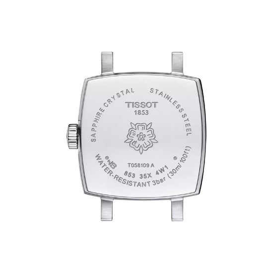 Orologio solo tempo Tissot Lovely Square da donna in acciaio MISURA UNICA