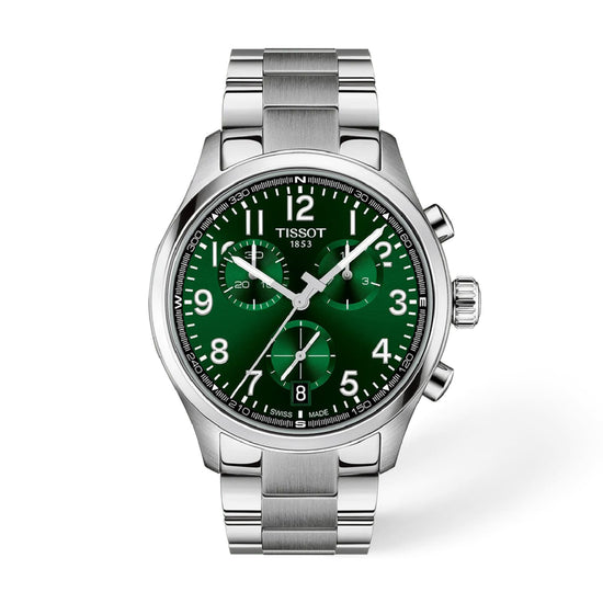Orologio cronografo Tissot Sport Chrono XL quadrante verde 42mm MISURA UNICA