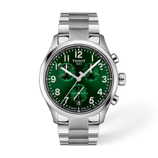 Orologio cronografo Tissot Sport Chrono XL quadrante verde 42mm MISURA UNICA