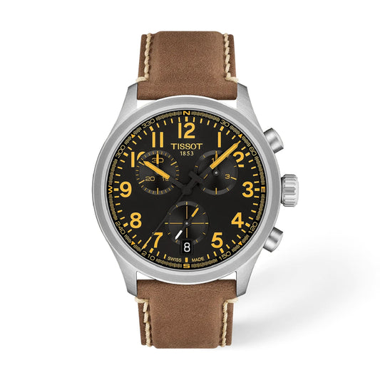 Orologio cronografo Tissot Sport Chrono XL cinturino pelle 42mm MISURA UNICA