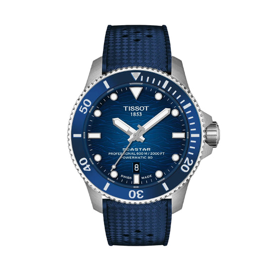 Orologio automatico Tissot Seastar 2000 44mm in acciaio blu MISURA UNICA