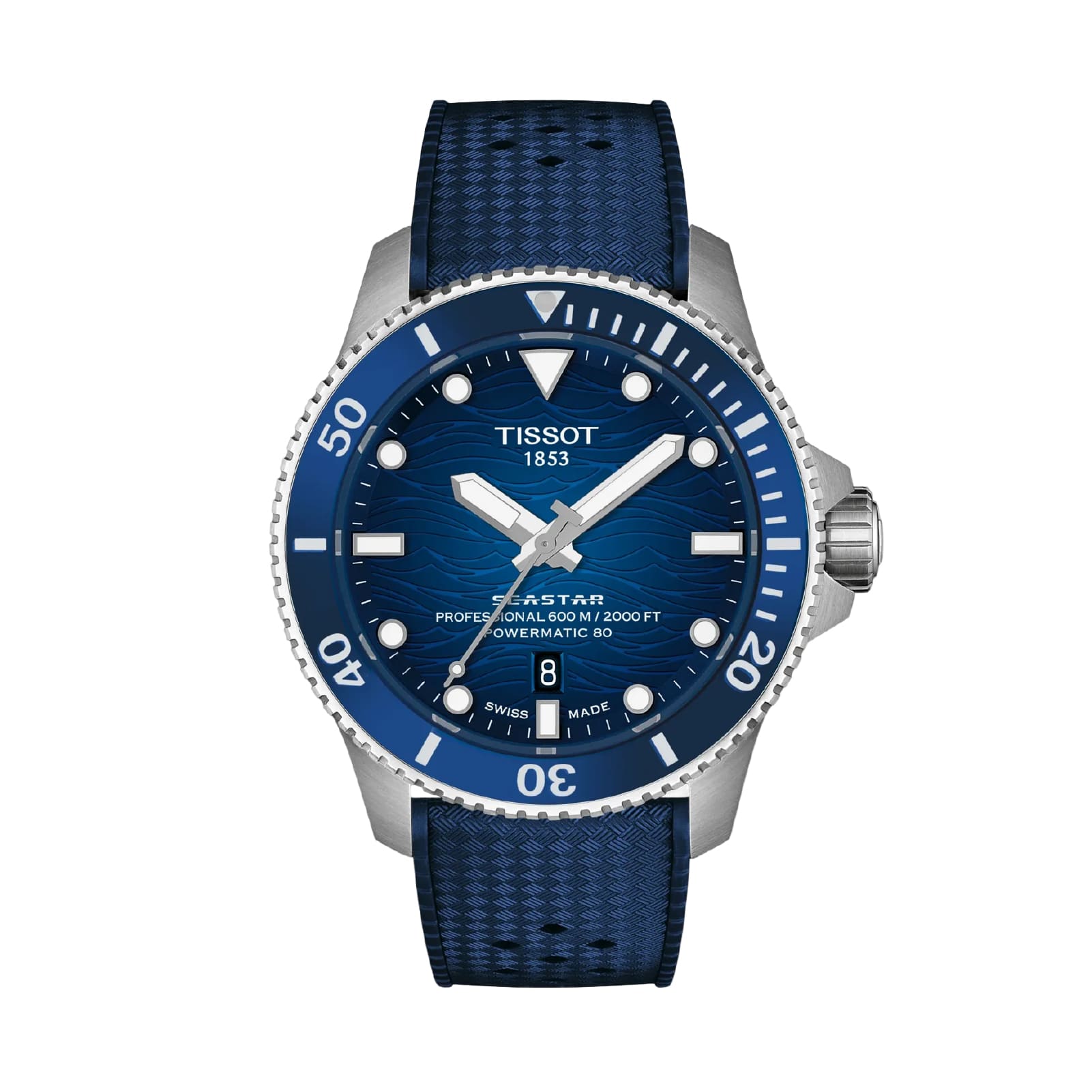 Orologio automatico Tissot Seastar 2000 44mm in acciaio blu MISURA UNICA