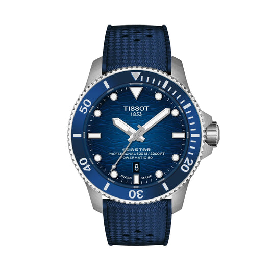 Orologio automatico Tissot Seastar 2000 44mm in acciaio blu MISURA UNICA