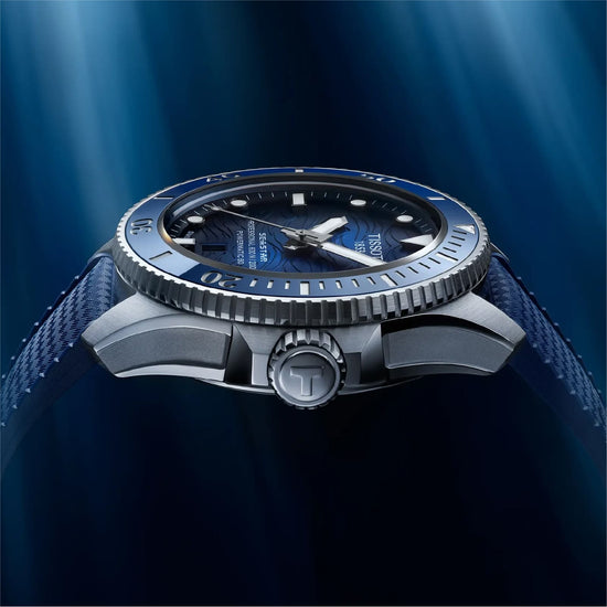 Orologio automatico Tissot Seastar 2000 44mm in acciaio blu MISURA UNICA
