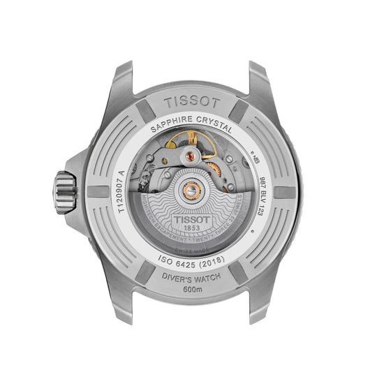 Orologio Tissot Seastar 2000 44mm in acciaio arancio e nero MISURA UNICA