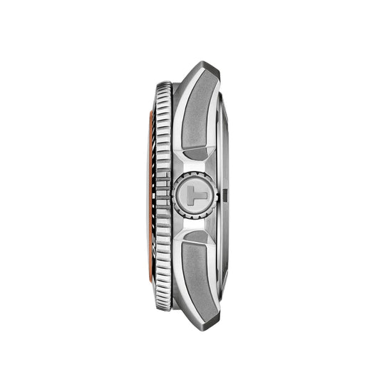 Orologio Tissot Seastar 2000 44mm in acciaio arancio e nero MISURA UNICA