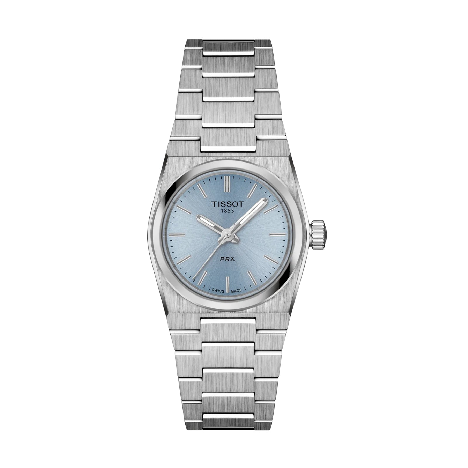 Orologio donna Tissot PRX in acciaio quadrante azzurro MISURA UNICA
