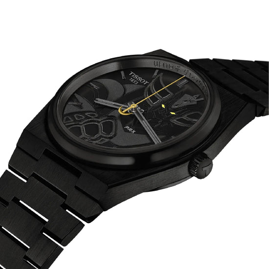 Orologio solo tempo automatico Tissot PRX UFO Robot nero MISURA UNICA