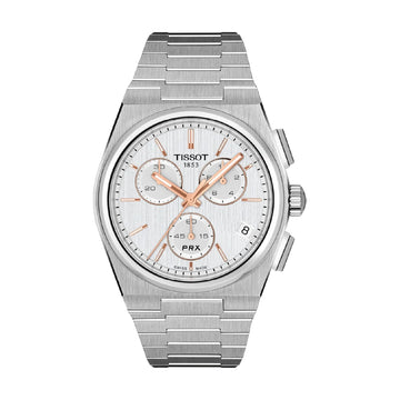 Orologio solo tempo Tissot PRX in acciaio e pvd oro rosa MISURA UNICA