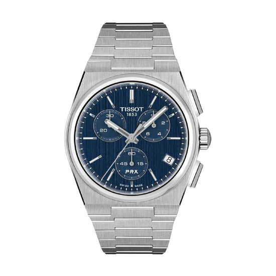 Orologio solo tempo Tissot PRX 40 mm in acciaio e blu MISURA UNICA