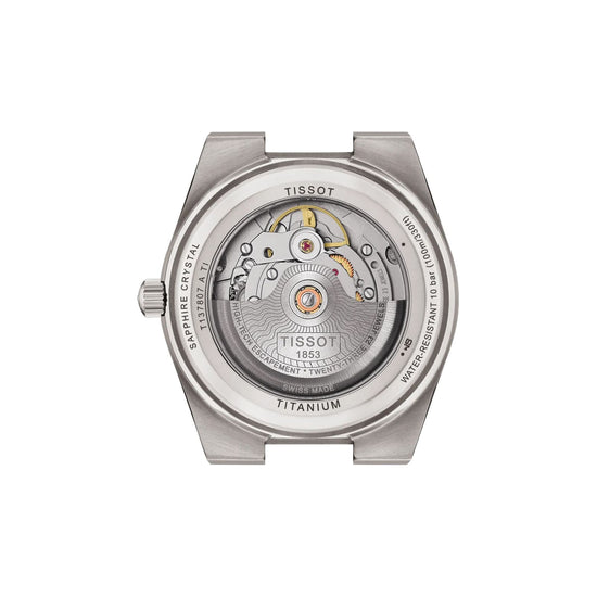 Orologio automatico Tissot PRX in titanio quadrante grigio MISURA UNICA