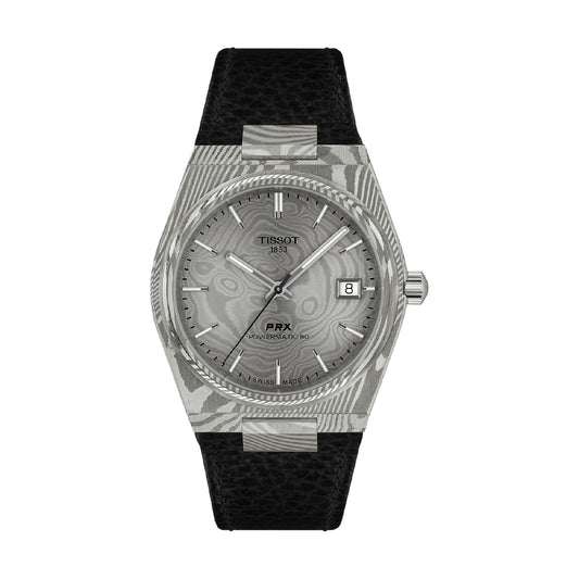 Orologio automatico Tissot PRX in acciaio damascato MISURA UNICA