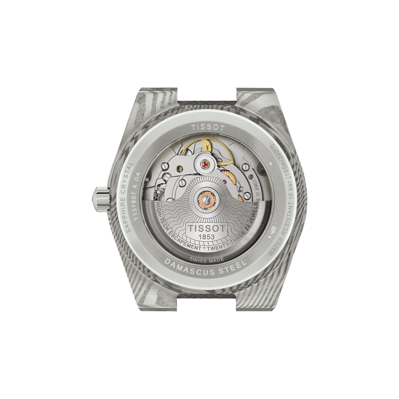 Orologio automatico Tissot PRX in acciaio damascato MISURA UNICA