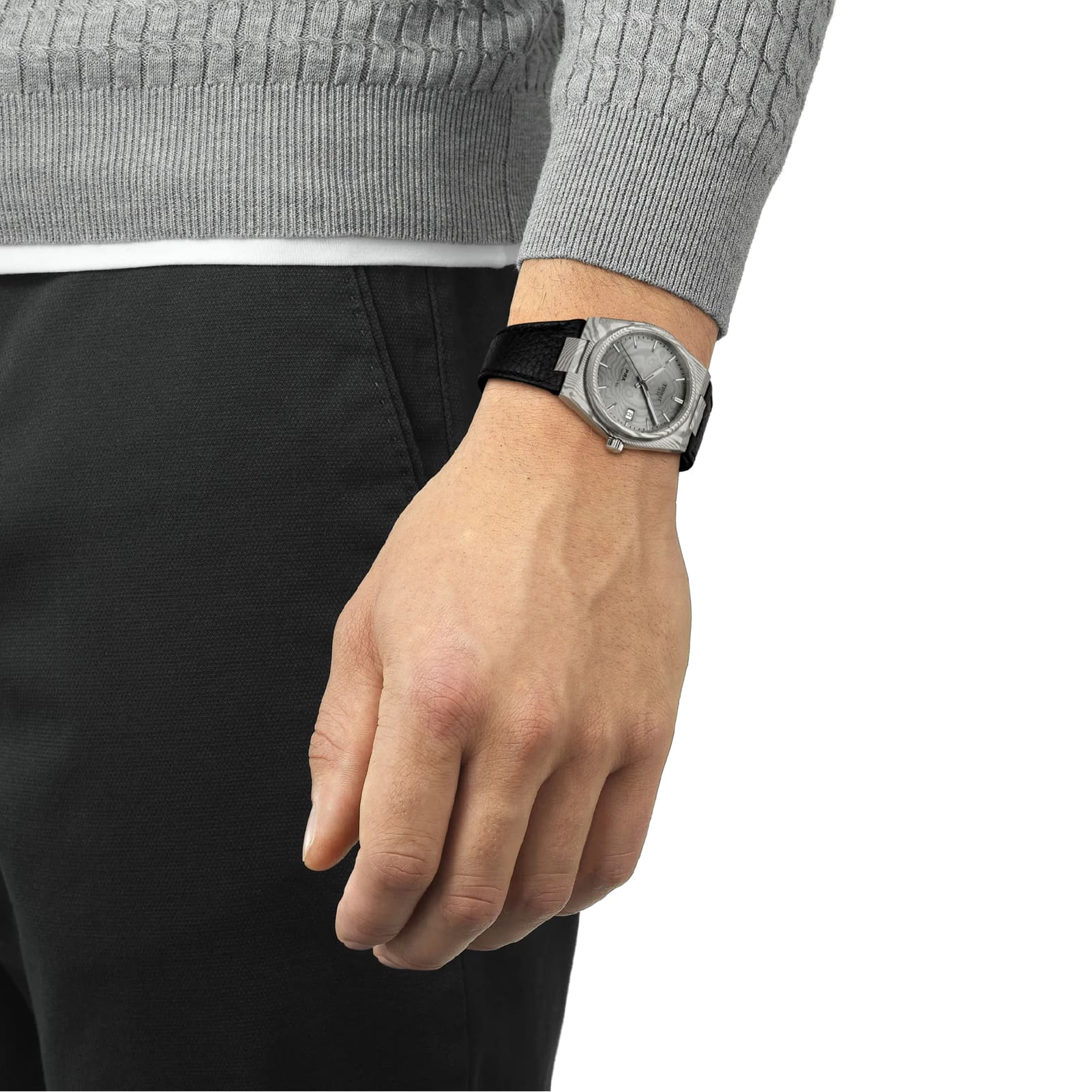 Orologio automatico Tissot PRX in acciaio damascato MISURA UNICA