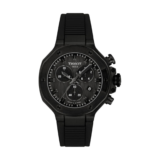 Orologio cronografo Tissot T-Race acciaio pvd nero e silicone MISURA UNICA
