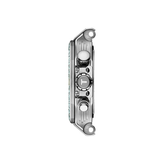 Orologio cronografo Tissot T-Race acciaio e silicone bianco MISURA UNICA