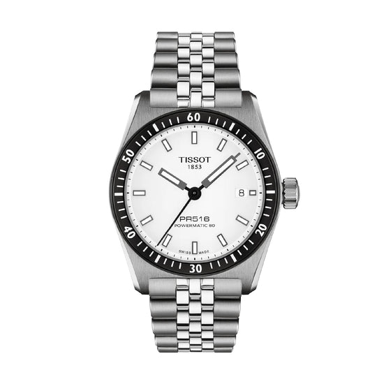 Orologio Tissot Sport PR516 acciaio quadrante bianco 38mm MISURA UNICA