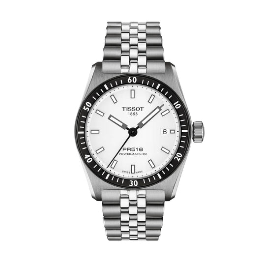 Orologio Tissot Sport PR516 acciaio quadrante bianco 38mm MISURA UNICA