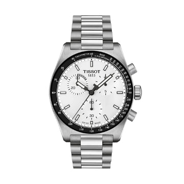 Orologio cronografo Tissot Sport acciaio quadrante bianco 40mm MISURA UNICA