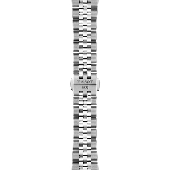Orologio automatico con cronografo Tissot  da uomo in acciaio con quadrante bianco MISURA UNICA