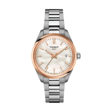 Orologio solo tempo Tissot PR 100 in acciaio e dettagli rosé MISURA UNICA