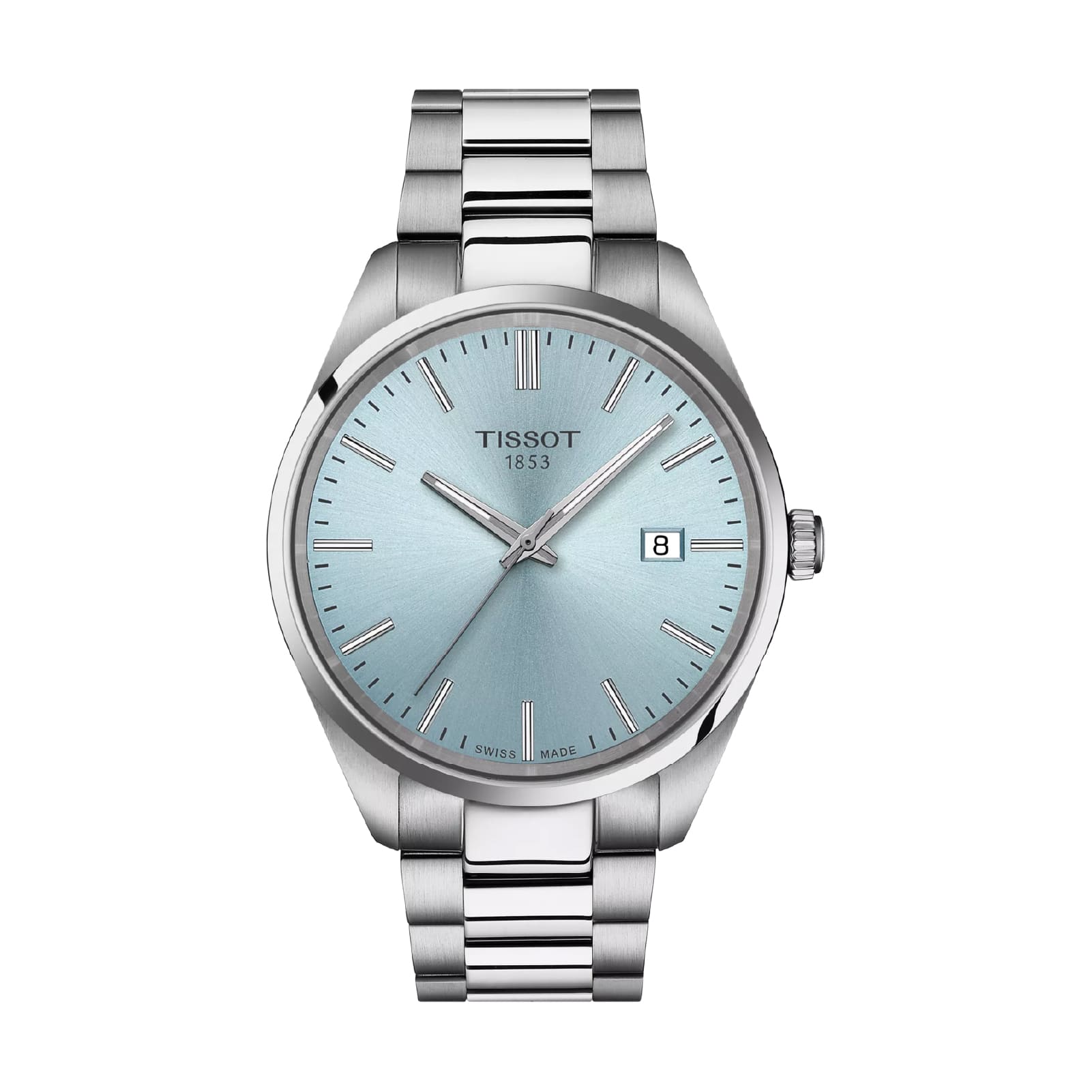 Orologio solo tempo Tissot PR 100 acciaio e quadrante azzurro MISURA UNICA