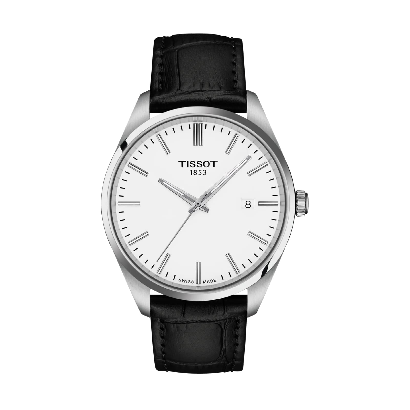 Orologio solo tempo Tissot PR 100 in acciaio cinturino nero MISURA UNICA