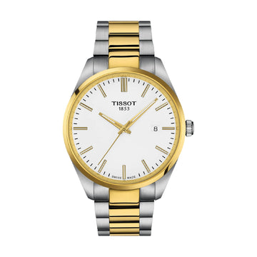 Orologio solo tempo Tissot PR 100 in acciaio bicolor dorato MISURA UNICA