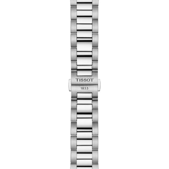 Orologio Tissot PR 100 in acciaio con quadrante bianco e blu MISURA UNICA