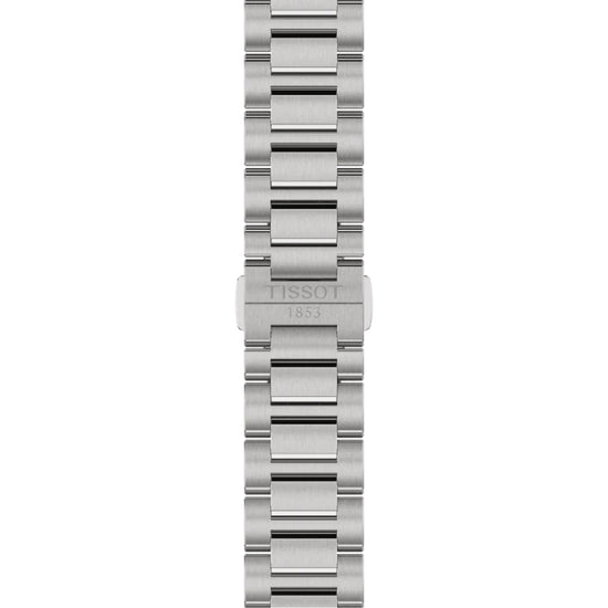 Orologio a energia solare solo tempo Tissot da uomo in acciaio con quadrante argento MISURA UNICA