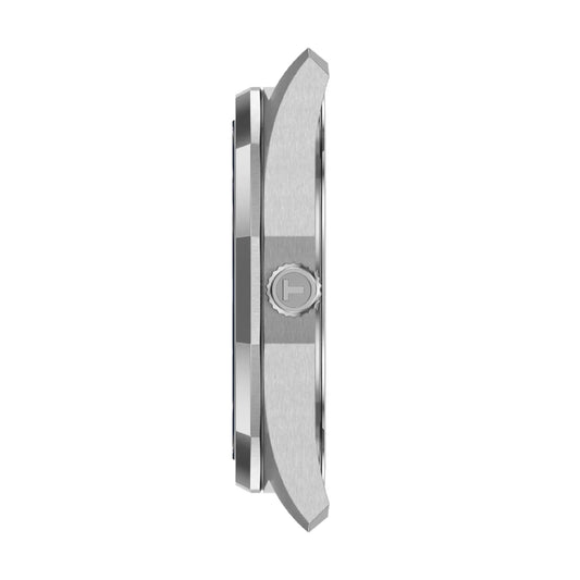 Orologio Tissot PRC 100 acciaio e cinturino in pelle marrone MISURA UNICA