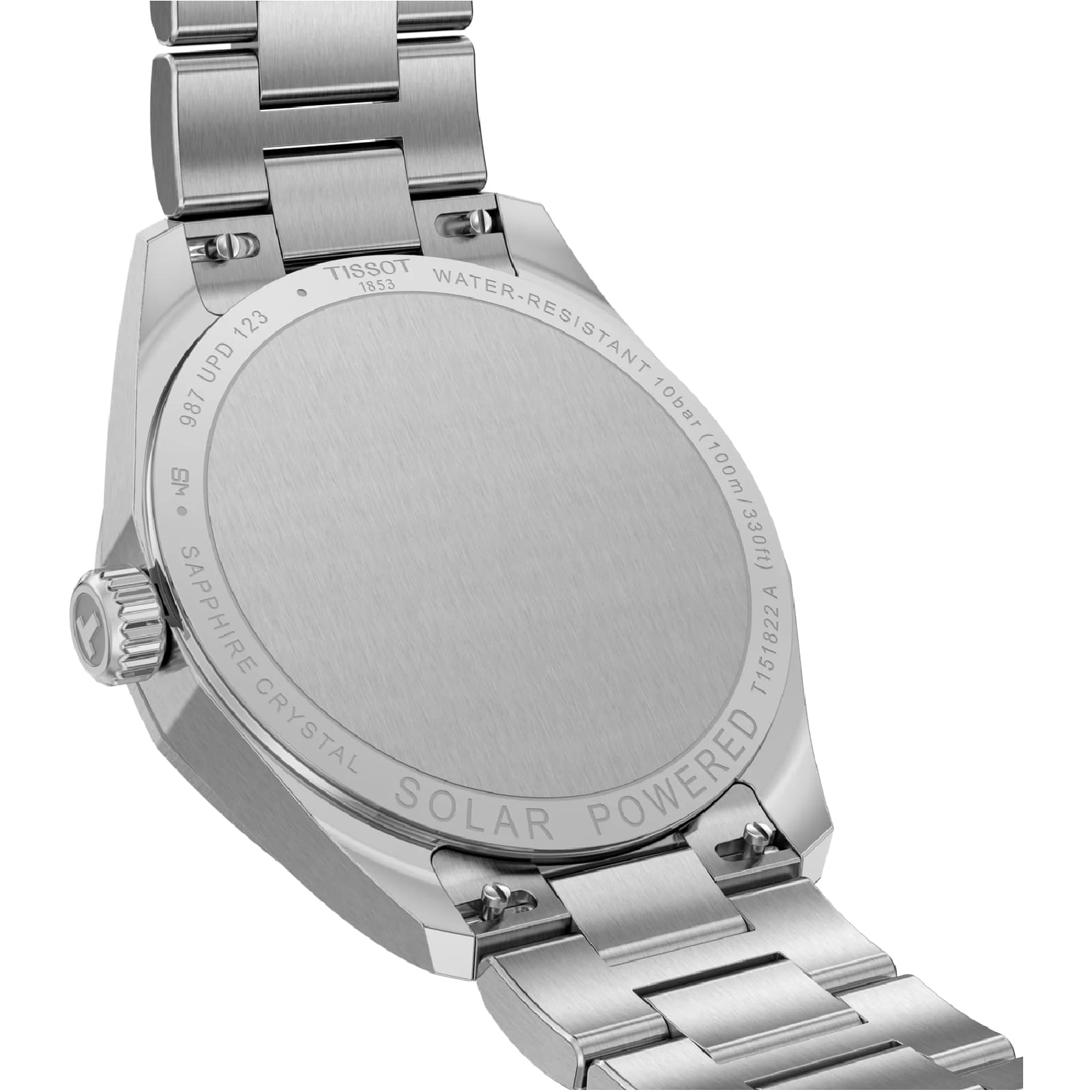 Orologio solo tempo Tissot a energia solare in acciaio MISURA UNICA