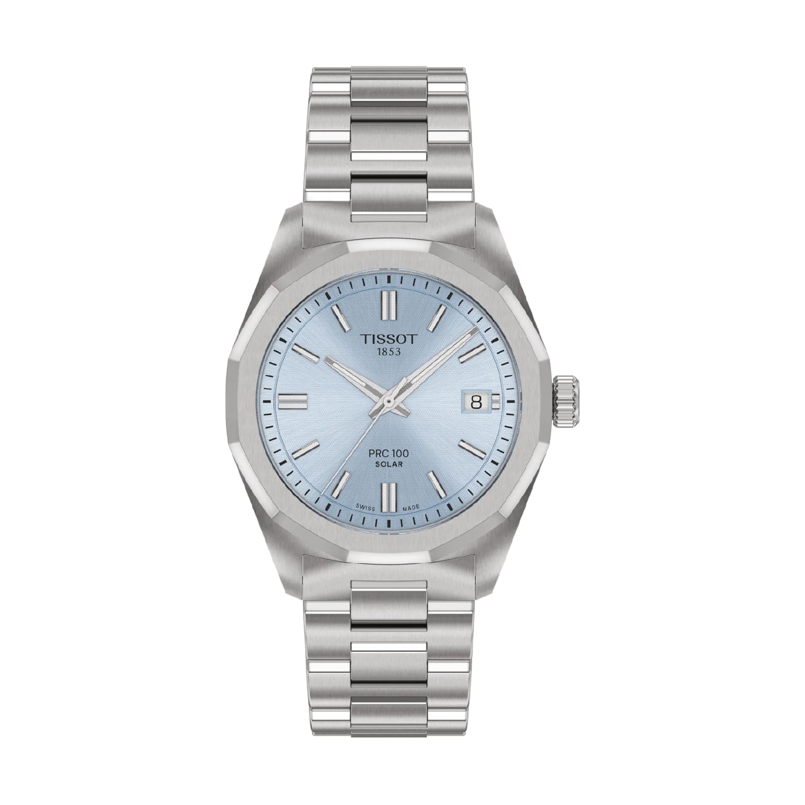 Orologio solo tempo Tissot carica solare quadrante azzurro MISURA UNICA
