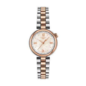 Orologio solo tempo Tissot Desir in acciaio bicolor rosé MISURA UNICA