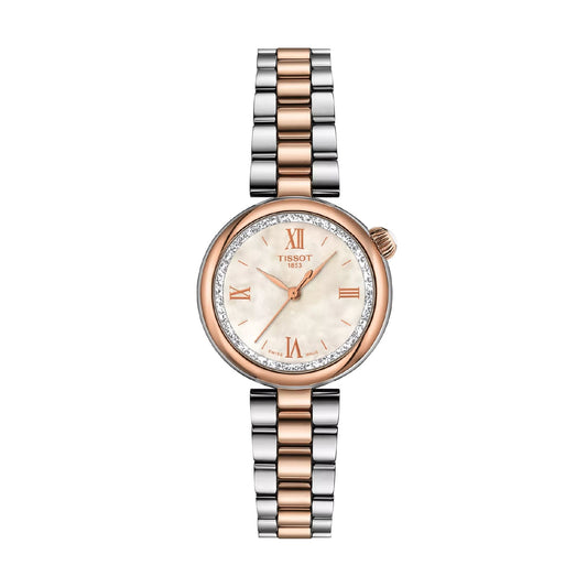 Orologio solo tempo Tissot Desir in acciaio bicolor rosé MISURA UNICA