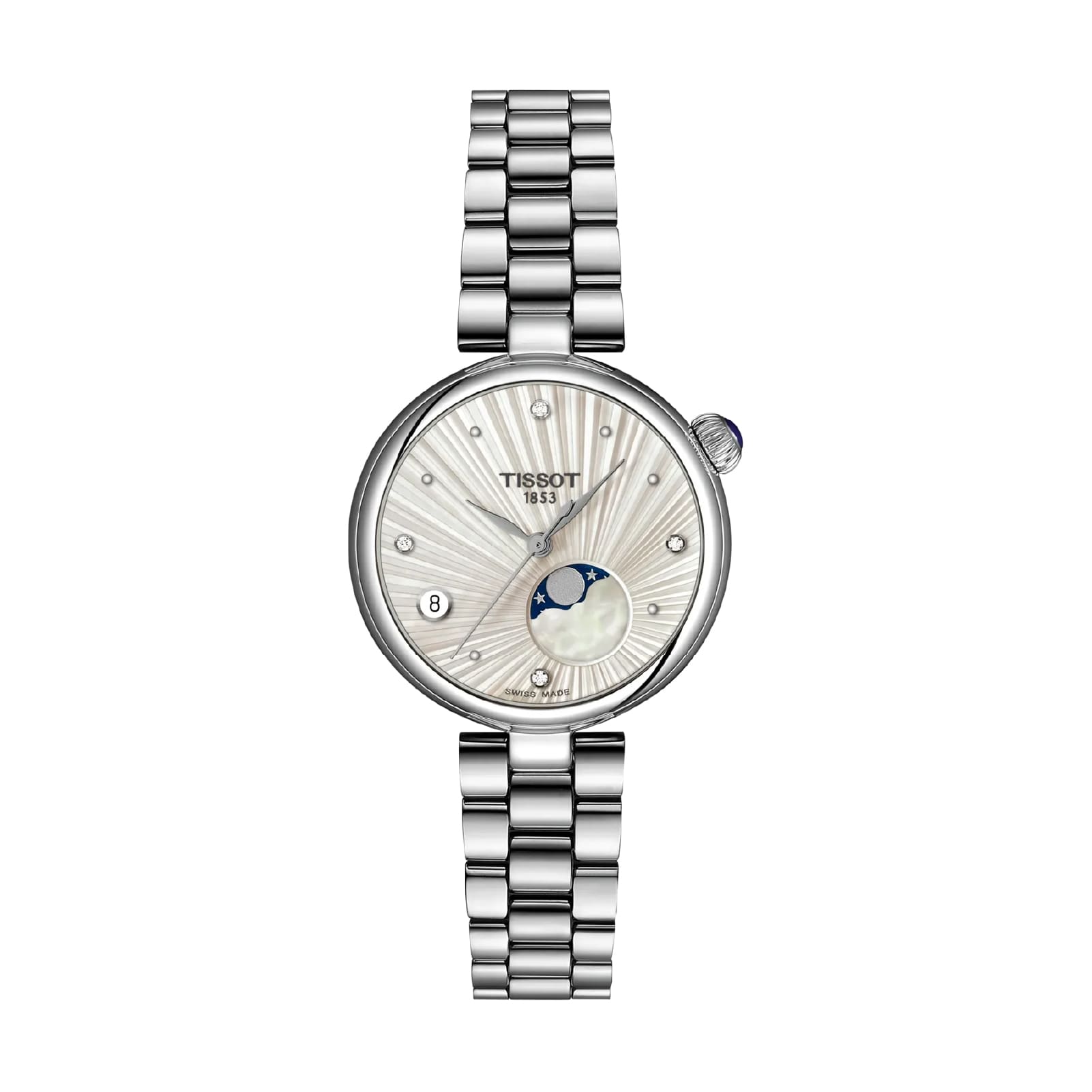 Orologio Tissot Désir acciaio con diamanti 29.6mm da donna MISURA UNICA