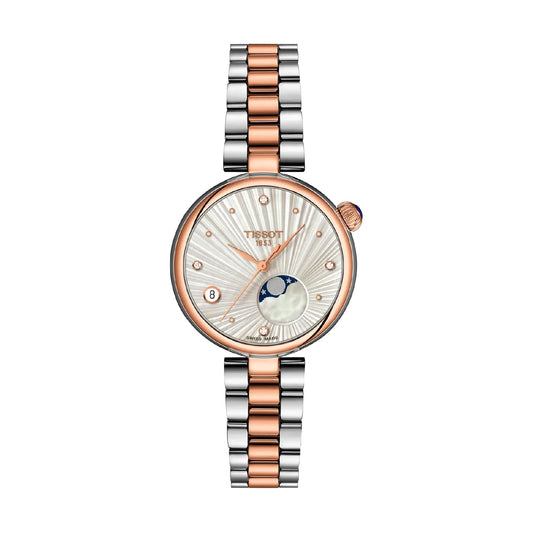 Orologio solo tempo Tissot Desir in acciaio pvd rosa diamanti MISURA UNICA