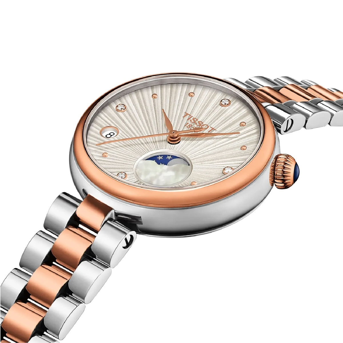 Orologio solo tempo Tissot Desir in acciaio pvd rosa diamanti MISURA UNICA
