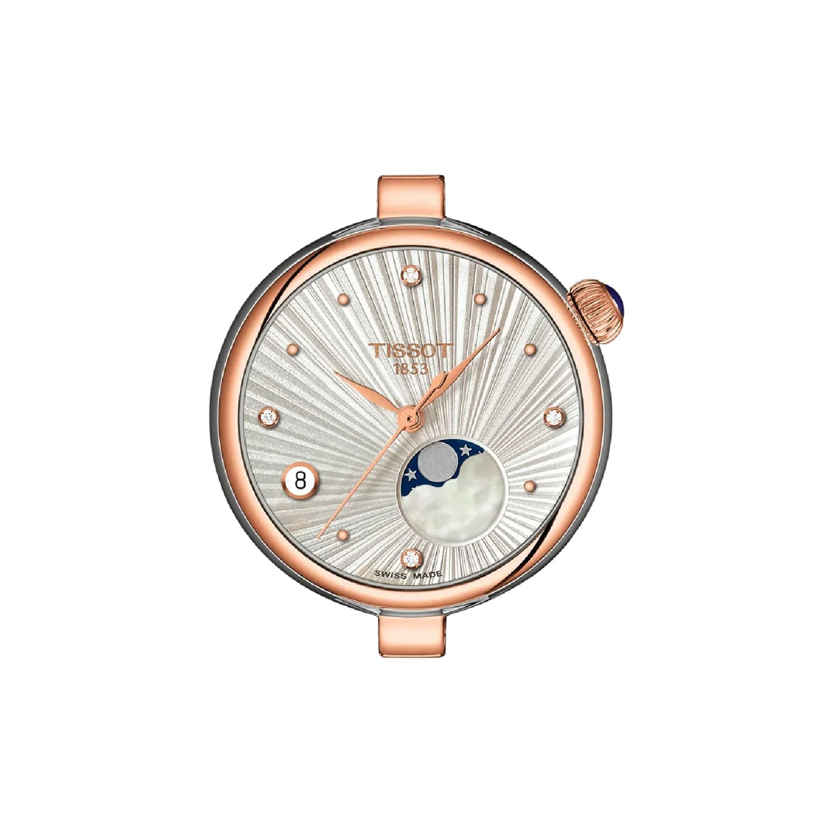Orologio solo tempo Tissot Desir in acciaio pvd rosa diamanti MISURA UNICA