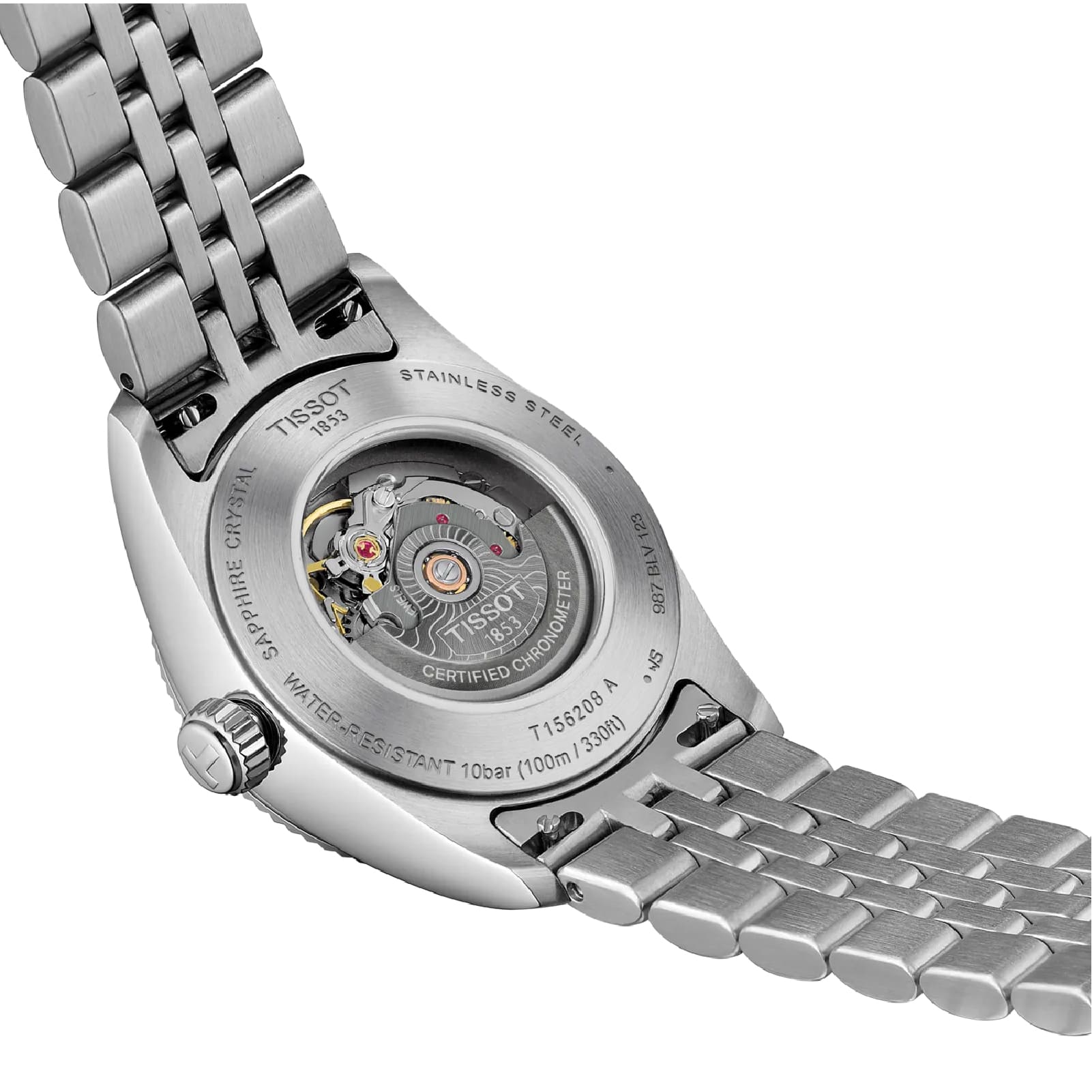 Orologio Tissot Ballade COSC in acciaio quadrante azzurro MISURA UNICA