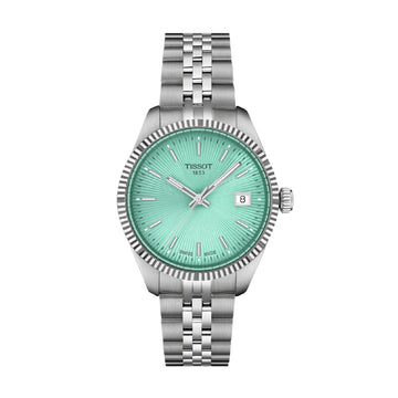 Orologio solo tempo Tissot in acciaio quadrante verde menta MISURA UNICA