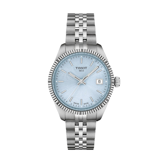 Orologio solo tempo Tissot in acciaio quadrante azzurro MISURA UNICA