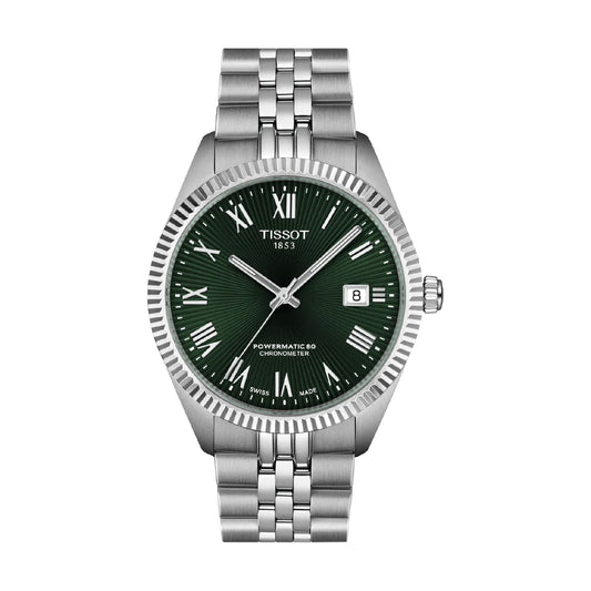 Orologio Tissot Ballade COSC in acciaio quadrante verde MISURA UNICA