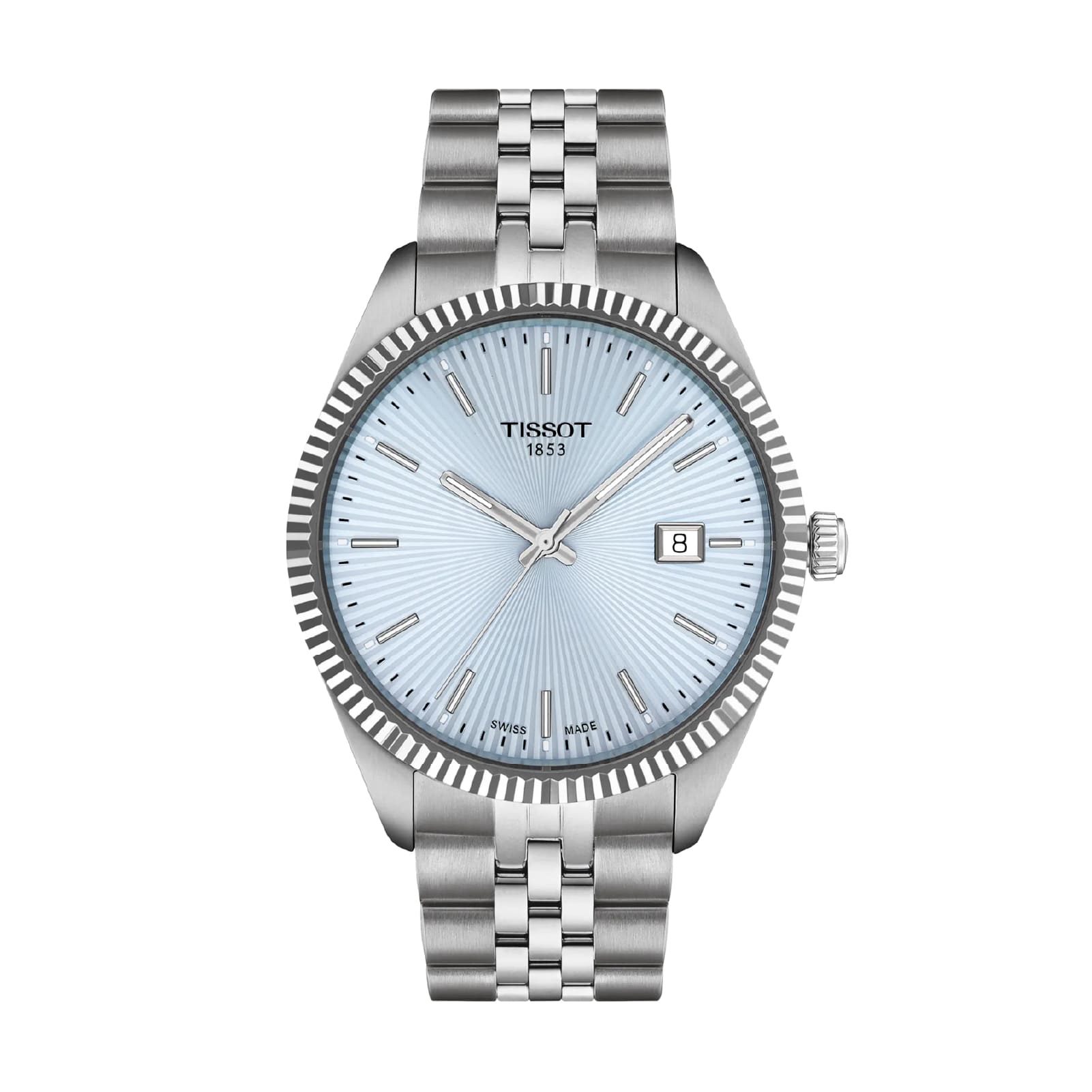 Orologio Tissot Ballade acciaio quadrante azzurro 40mm MISURA UNICA