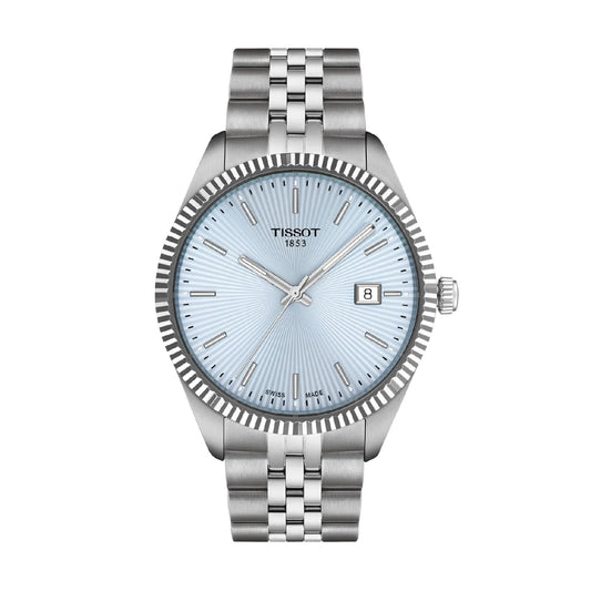 Orologio Tissot Ballade acciaio quadrante azzurro 40mm MISURA UNICA