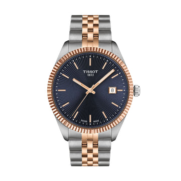 Orologio solo tempo Tissot acciaio bicolor quadrante blu MISURA UNICA