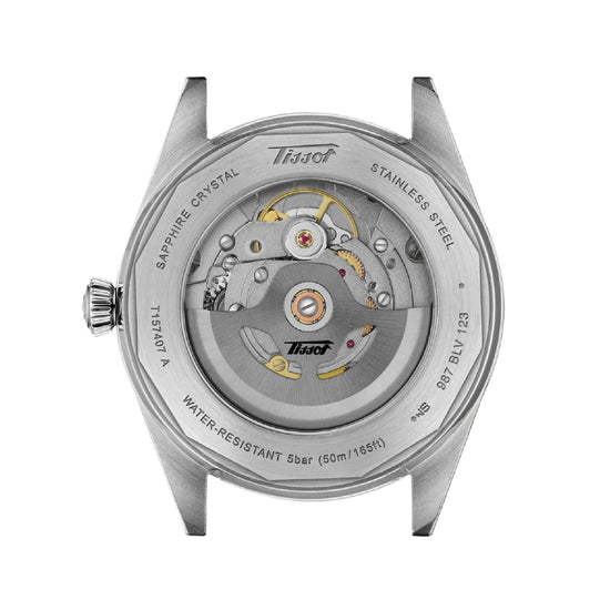 Orologio Tissot Visodate in acciaio cinturino marrone 39mm MISURA UNICA