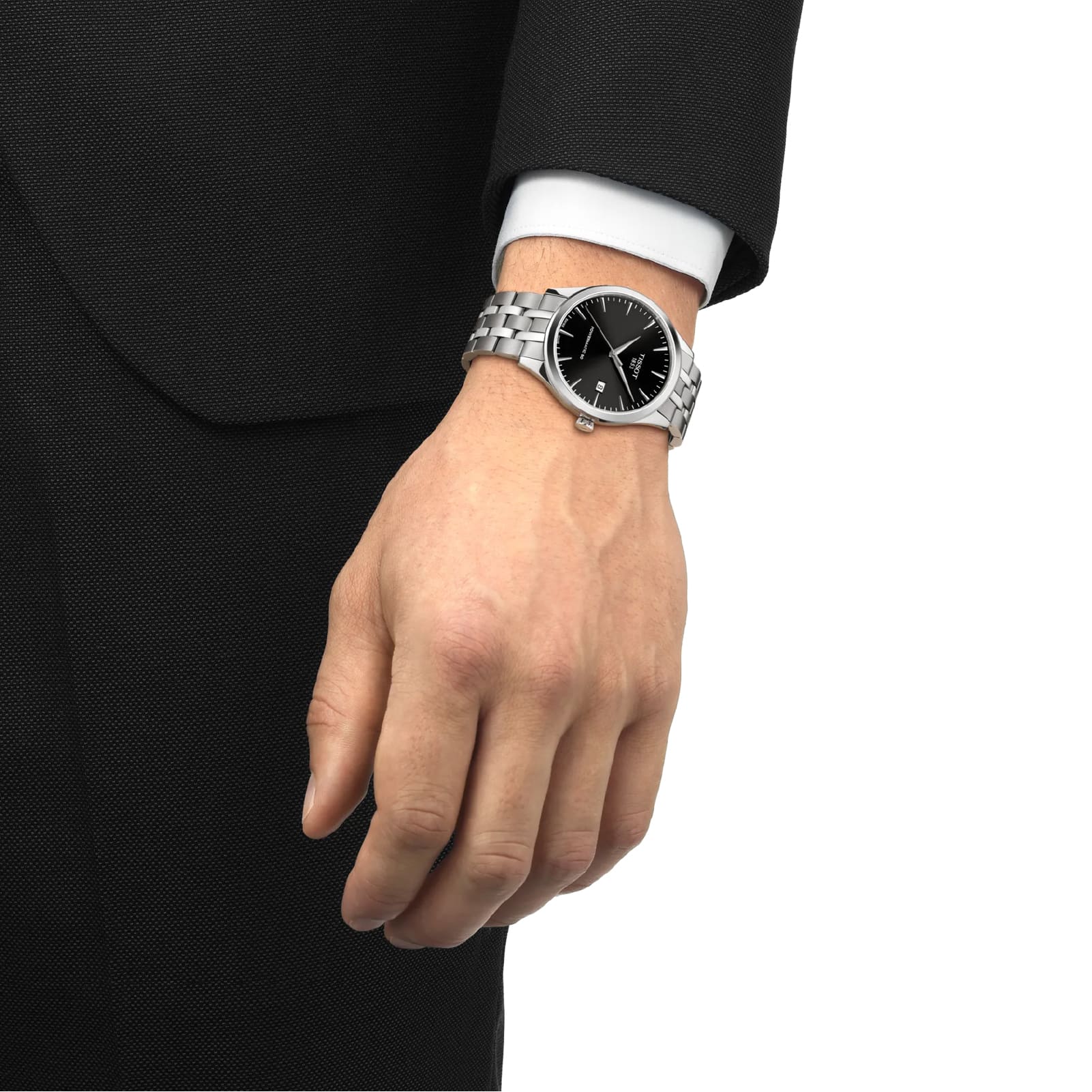 Orologio Tissot Classic Dream in acciaio con quadrante nero MISURA UNICA