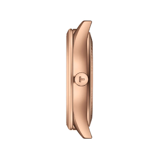Orologio solo tempo Tissot Classic Dream acciaio rosé e pelle MISURA UNICA