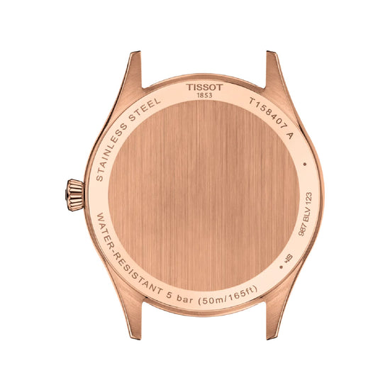 Orologio solo tempo Tissot Classic Dream acciaio rosé e pelle MISURA UNICA